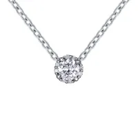 Glacier Fire 10K White Gold 0.20CTW Diamond Necklace