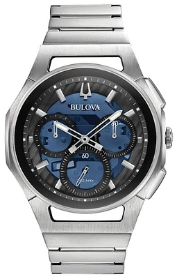 Bulova Men's CURV Chronograph Blue Dial Watch