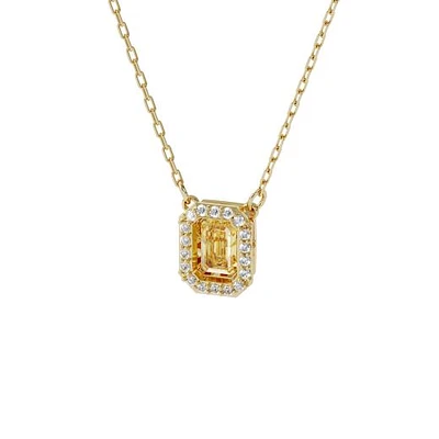 Swarovski Millenia Yellow Square Crystal Necklace