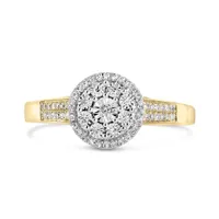 10K Yellow Gold 0.15CTW Diamond Promise Ring