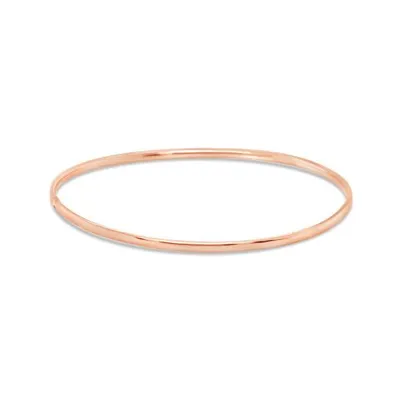 10K Rose Gold 65mm High Polished Bangle