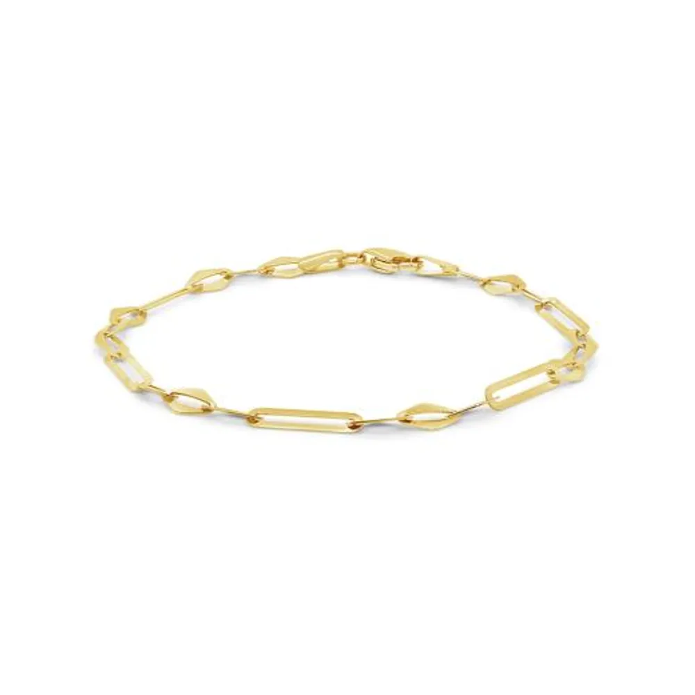 10K Yellow Gold 7.25" Line Bracelet