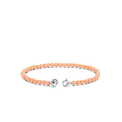 Ti Sento Coral Beads Bracelet