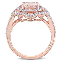 Julianna B 14K Rose Gold Morganite & Diamond Ring