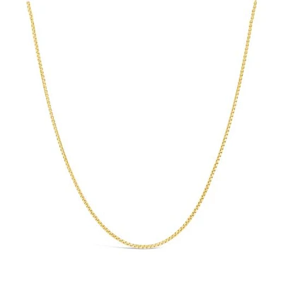 10K Yellow Gold 28" 0.90mm Box Link