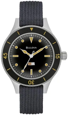 Bulova Men's Archive Blue Nylon Watch