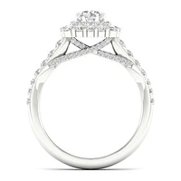 My Diamond Story 14K White Gold Round Canadian Bridal Ring 1.25CTW I1/HI