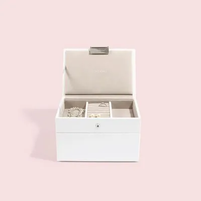 White Mini Jewellery Box