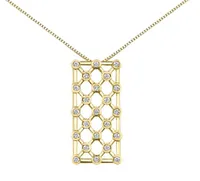 10K Yellow Gold 0.50CTW Diamond Pendant