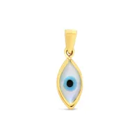 10K Yellow Gold Evil Eye Pendant