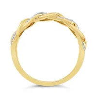 10K Yellow Gold 0.14CTW Diamond Fashion Band