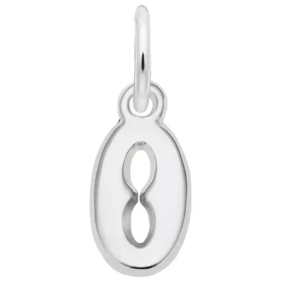 Sterling Silver Initial O Pendant 18" Chain Included
