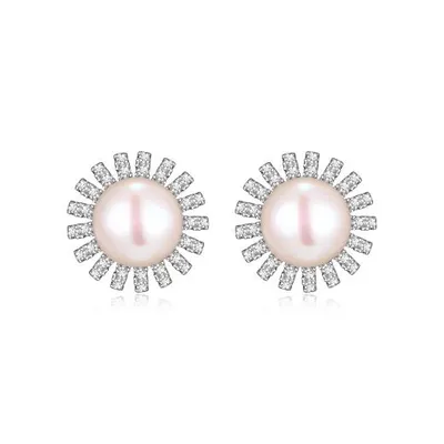 Reign Diamondlite Pearl Studs