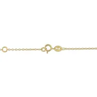 Julianna B Yellow Plated Sterling Silver 0.15CTW Diamond Link Necklace