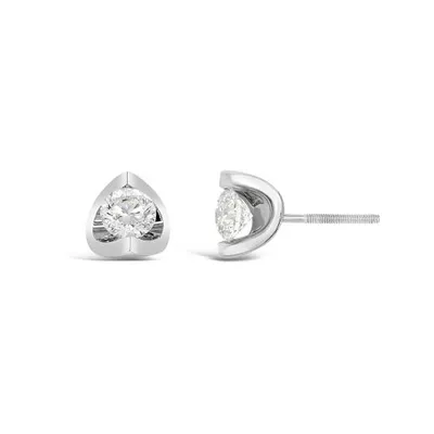 Glacier Fire 14K White Gold 0.80CTW Canadian Diamond Stud Earrings