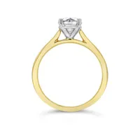 14K Yellow Gold Lab Grown 1.00CT Diamond Solitaire Ring