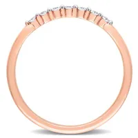 Julianna B 14K Rose Gold 0.10CTW Diamond Stackable Ring