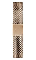 Guess Women's Rose Gold-Tone Mesh Watch