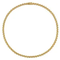 Julianna B Yellow Plated Sterling Silver 0.52CTW Diamond Necklace