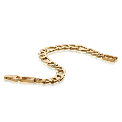 Stainless Steel Figaro Link Bracelet