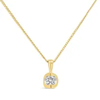 Glacier Fire 10K Yellow Gold 0.10CT Canadian Diamond Pendant