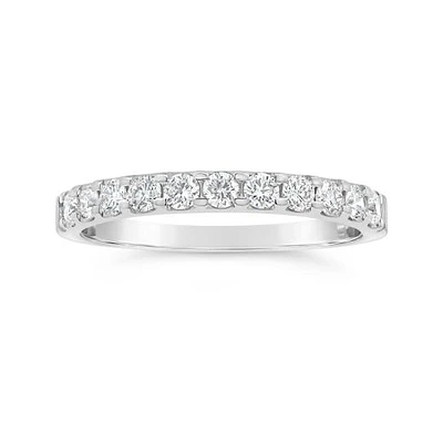 New Brilliance 14K White Gold Lab Grown 0.50CTW Diamond Band