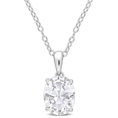 Julianna B Sterling Silver White Topaz Pendant