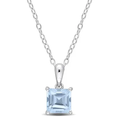 Julianna B Sterling Silver Sky Blue Topaz Pendant