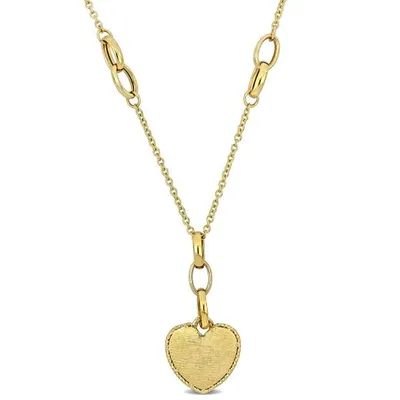 Julianna B 14K Yellow Gold 18" Heart Drop Necklace