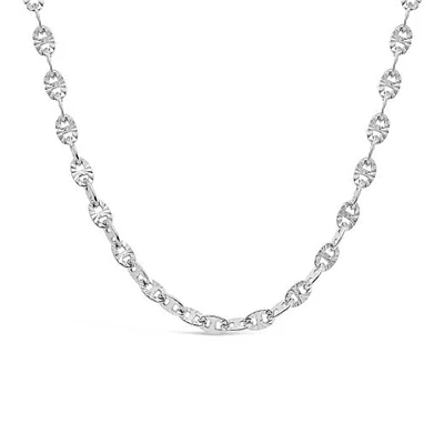 Sterling Silver 18" Sunburst Link Chain