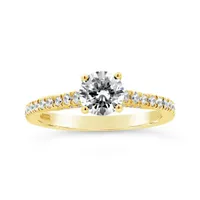 Jenny Packham 18K Yellow Gold Lab Grown 1.33CTW Diamond Bridal Ring