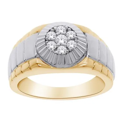 10K Yellow and White Gold 0.33CTW Diamond Ring