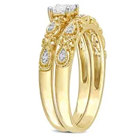 Julianna B 10K Yellow Gold 0.34CTW Diamond Bridal Set