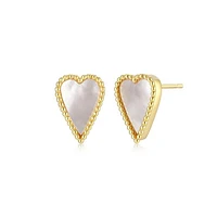 Elle Long Love Stud Earrings