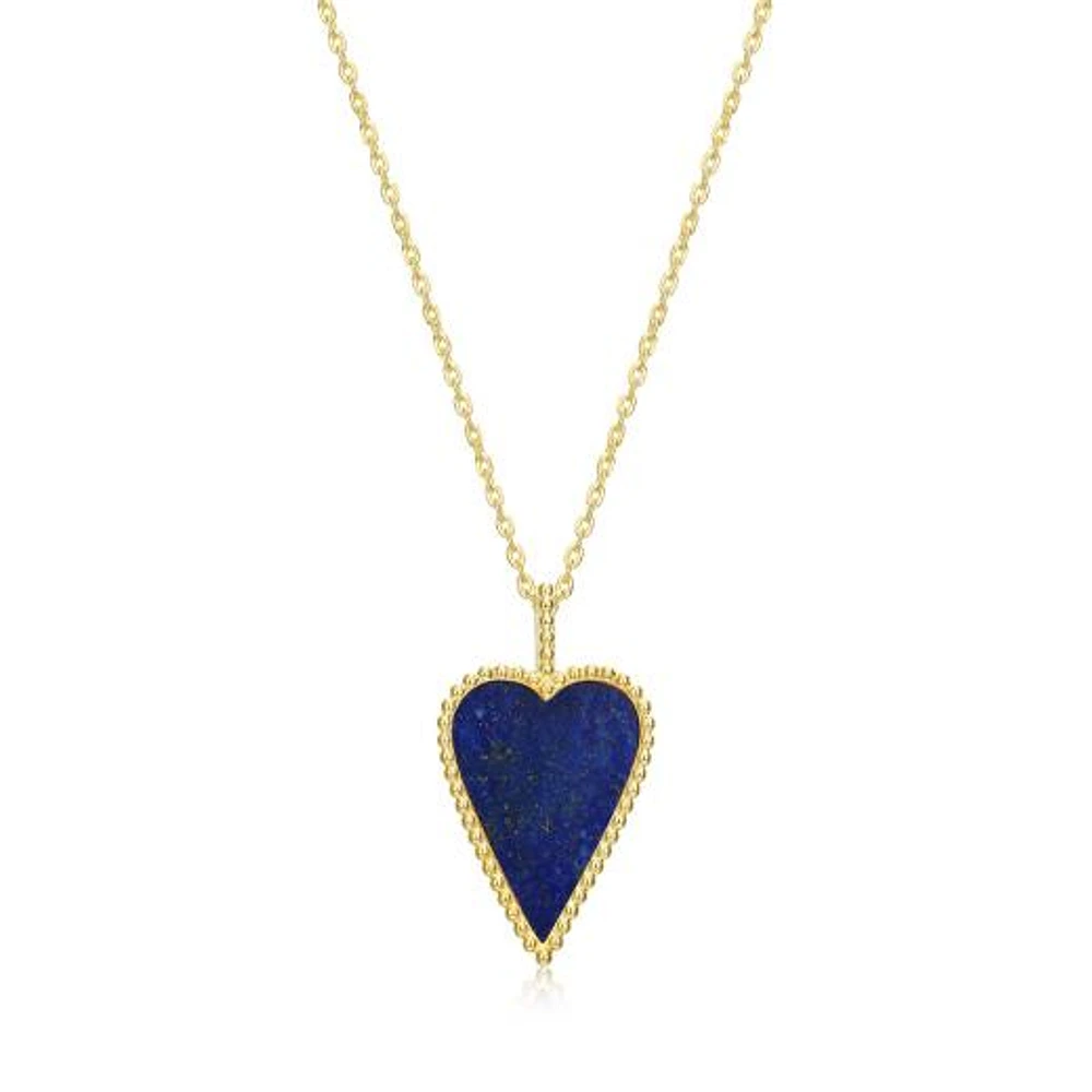 Elle Long Love Lapis Lazuli 17 + 3" Necklace