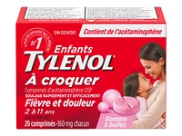 Tylenol* Children's Fever & Pain Chewable Tablets - 20's