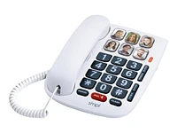 Smpl Big Button Photo Phone - White - 56010