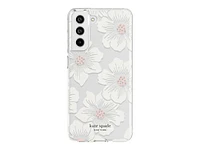 Kate spade New York Hardshell Case for Samsung Galaxy S21 FE 5G - Hollyhock Floral Clear