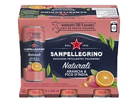 Sanpellegrino Naturali Sparkling Water - Arancia and Fico D'India - 6 x 330ml