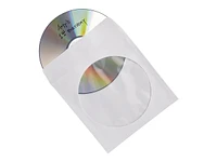 Verbatim - CD/DVD Sleeves - 100 Pack - White - 49976