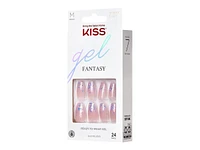 Kiss gel FANTASY False Nails Kit - Medium - Coffin - Winter Sparks - 28's