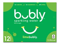 Bubly Sparkling Water - Lime - 12x355ml