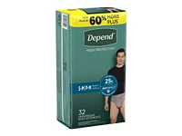 Depend Fresh Protection Incontinence Underwear for Men - Maximum Absorbency - Small/Medium - 32 Count