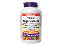 Webber Naturals Calcium Magnesium Zinc Caplets - 200's