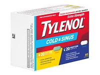 Tylenol* Extra Strength Cold & Sinus Caplets - 40's� �