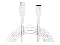 LOGiiX Piston Connect USB-C Male to Female Extension Cable - White