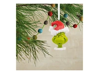 Hallmark Ornaments Dr. Seuss's The Grinch Christmas Tree Ornament - Grinch in Santa Hat