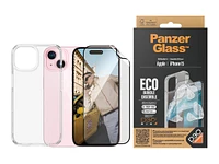 PanzerGlass ECO Bundle Screen / Back Protector Kit for iPhone 15