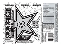 RockStar Pure Zero Energy Drink - Silver Ice - 473ml