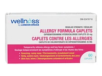 Wellness by London Drugs Allergy Formula Caplets Regular Strength - 60s